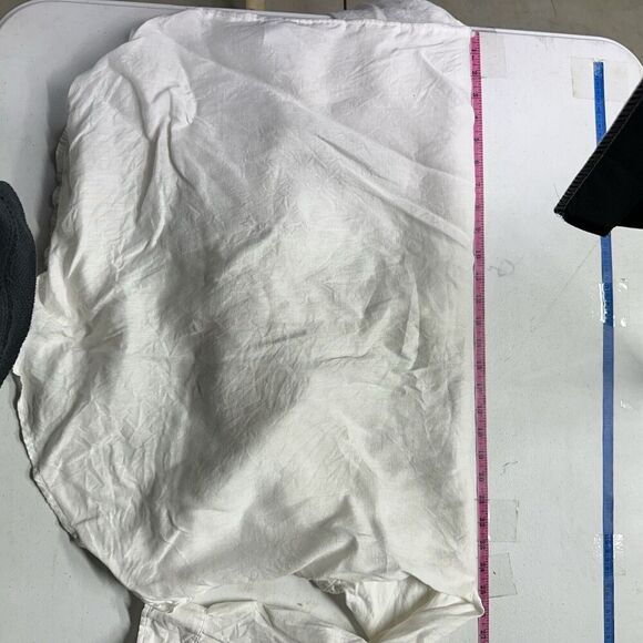 H&M women's Long Sleeve Linen Button Up Shirt S Cream Boho Bohemian Laganlook - Picture 11 of 16